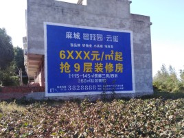 石门品牌公司青睐的墙体广告