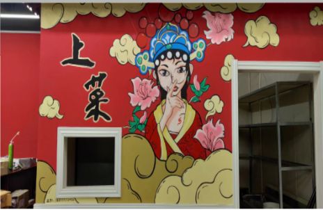 石门墙体彩绘的发展和应用