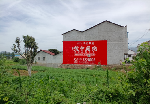 石门做墙体广告的意义