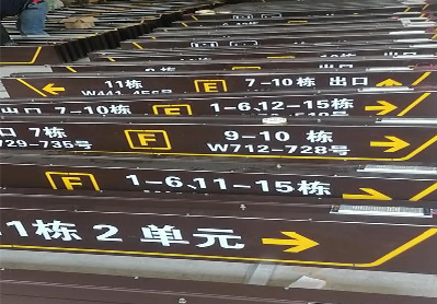 石门广告标识中，常见的几种安装方式。