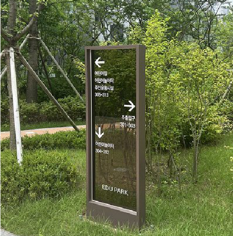 石门园区指示牌安排到位，指路清晰，出行不迷路。